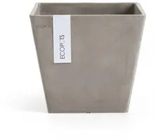 Ecopots kunststof plantenbak rotterdam 20x20x17.5 cm taupe     - afbeelding 1
