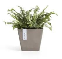 Ecopots kunststof plantenbak rotterdam 20x20x17.5 cm taupe     - afbeelding 7