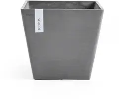 Ecopots kunststof plantenbak rotterdam 40x40x35 cm grijs     - afbeelding 1
