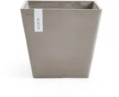 Ecopots kunststof plantenbak rotterdam 50x50x43.5 cm taupe     - afbeelding 1