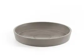 Ecopots kunststof schotel 20x2.5 cm taupe     - afbeelding 1