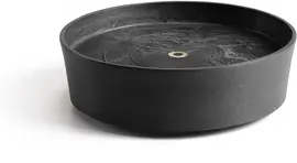 Ecopots kunststof schotel met wielen 28.7x8.3 cm donkergrijs     - afbeelding 1