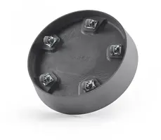 Ecopots kunststof schotel met wielen 41.6x9 cm grijs     - afbeelding 5