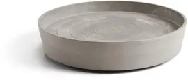 Ecopots kunststof schotel met wielen 41.6x9 cm taupe     - afbeelding 6