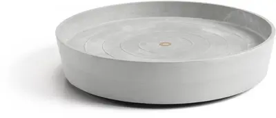 Ecopots kunststof schotel met wielen 41.6x9 cm witgrijs     - afbeelding 6