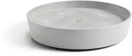 Ecopots kunststof schotel met wielen 41.6x9 cm witgrijs     - afbeelding 6
