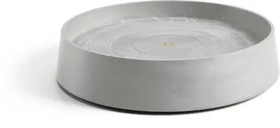 Ecopots kunststof schotel met wielen oslo schotel 50x10.5 cm witgrijs     - afbeelding 1