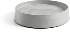 Ecopots kunststof schotel met wielen oslo schotel 50x10.5 cm witgrijs     - afbeelding 1