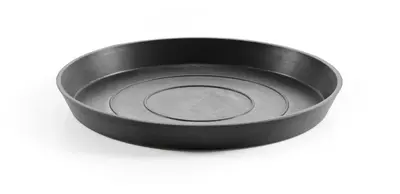 Ecopots kunststof schotel stockholm schotel 28.7x3.5 cm donkergrijs     - afbeelding 1