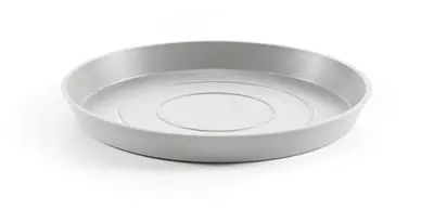 Ecopots kunststof schotel stockholm schotel 36.5x3.5 cm witgrijs     - afbeelding 1