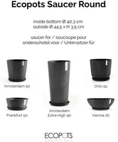Ecopots kunststof stockholm schotel 44.5x3.5 cm donkergrijs     - afbeelding 5