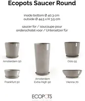 Ecopots kunststof stockholm schotel 44.5x3.5 cm taupe     - afbeelding 5