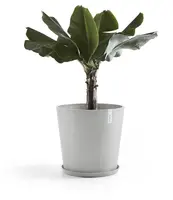 Ecopots kunststof stockholm schotel 44.5x3.5 cm witgrijs     - afbeelding 2