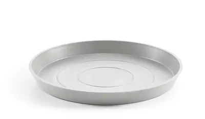 Ecopots kunststof stockholm schotel 44.5x3.5 cm witgrijs     - afbeelding 1