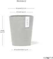 Ecopots Morinda Taupe Ø17,1 x H19,5 cm - afbeelding 3