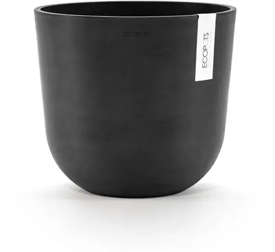 Ecopots Oslo Donkergrijs Ø25cm x H21,8 cm - afbeelding 1