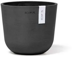 Ecopots Oslo Mini Donkergrijs Ø16cm x H13,7 cm - afbeelding 1