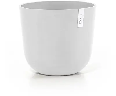 Ecopots Oslo Puurwit Ø35cm x H30,5 cm - afbeelding 1