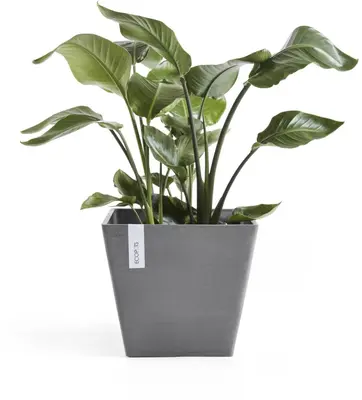 Ecopots Rotterdam Grijs L30 x B30 x H26 cm - afbeelding 2