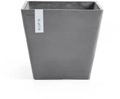 Ecopots Rotterdam Grijs L40 x B40 x H35 cm - afbeelding 1