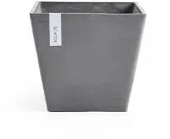 Ecopots Rotterdam Grijs L40 x B40 x H35 cm - afbeelding 1
