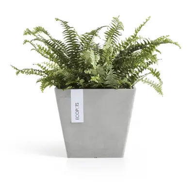 Ecopots Rotterdam Witgrijs L20 x B20 x H17,5 cm - afbeelding 7
