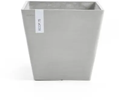 Ecopots Rotterdam Witgrijs L40 x B40 x H35 cm - afbeelding 1