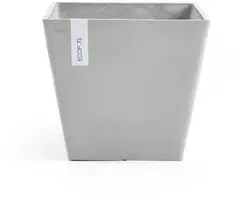 Ecopots Rotterdam Witgrijs L40 x B40 x H35 cm - afbeelding 1