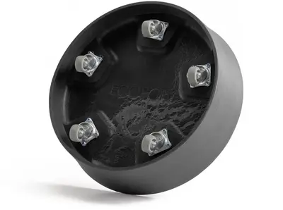 Ecopots Saucer Wheels Rond Donkergrijs Ø28,7 x H8,3 cm - afbeelding 6