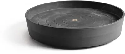 Ecopots Saucer Wheels Rond Donkergrijs Ø41,6 x H9 cm - afbeelding 1