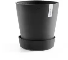 Ecopots Saucer Wheels Rond Donkergrijs Ø41,6 x H9 cm - afbeelding 3