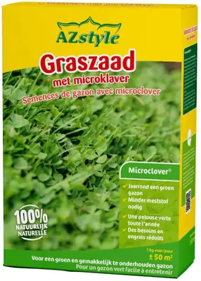 Ecostyle Graszaad met microklaver 1kg - afbeelding 1