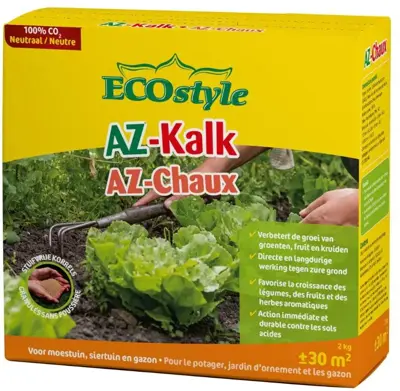 Ecostyle moestuin kalk 2kg - afbeelding 1