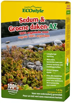 Ecostyle Sedum & groene daken-az 1.6kg - afbeelding 1