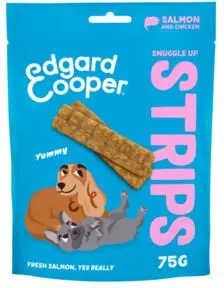 Edgard & Cooper Adult Strips zalm & kip 75g - afbeelding 1