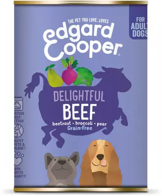 edgard&cooper blik hond rund 400 gr