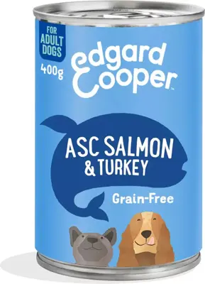 Edgard & Cooper blik zalm & kalkoen 400g