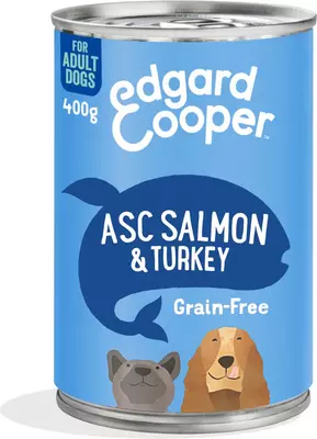 Edgard & Cooper Blik zalm/kalkoen hondenvoer 400g
