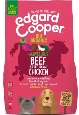 Edgard & Cooper brokjes bio rund & scharrelkip glutenvrij 2,5kg
