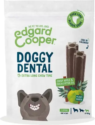 Edgard & Cooper Doggy Dental Appel & Euc – Hondensnacks 7st