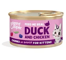 Edgard & Cooper Kitten Chunks Eend/Kip - Natvoeding - afbeelding 1