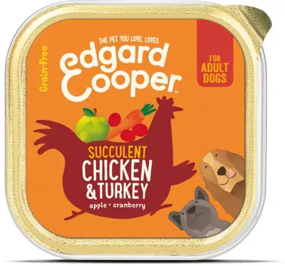 Edgard & Cooper kuipje kip & kalkoen 150g