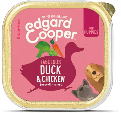 Edgard & Cooper kuipje wild & eend 150g - voor puppy's