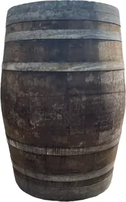 Eiken wijnvat / regenton dikmodel 225 liter - afbeelding 1