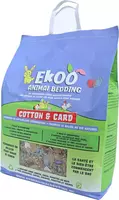 Ekoo Animal Bedding cotton &amp; card, 25 liter - afbeelding 1