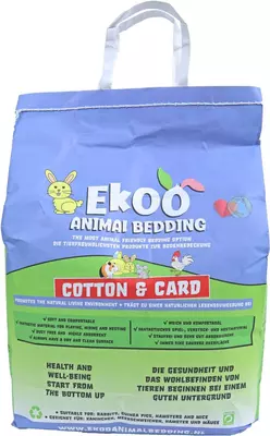 Ekoo Animal Bedding cotton &amp; card, 25 liter - afbeelding 4
