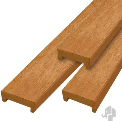 Elephant afdekprofiel duurzaam hardhout 2,4x6x180cm