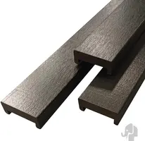 Elephant afdekprofiel duurzaam hardhout 2,4x6x180cm zwart