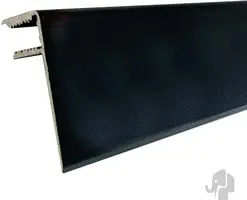 Elephant aluminium afdeklijst 2,6x5x500cm zwart - afbeelding 1