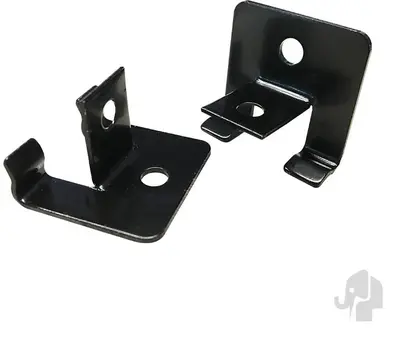 Elephant Bevestigingsclips RVS begin/eind Clip incl. Schroeven (25 stuks) - Zwart 